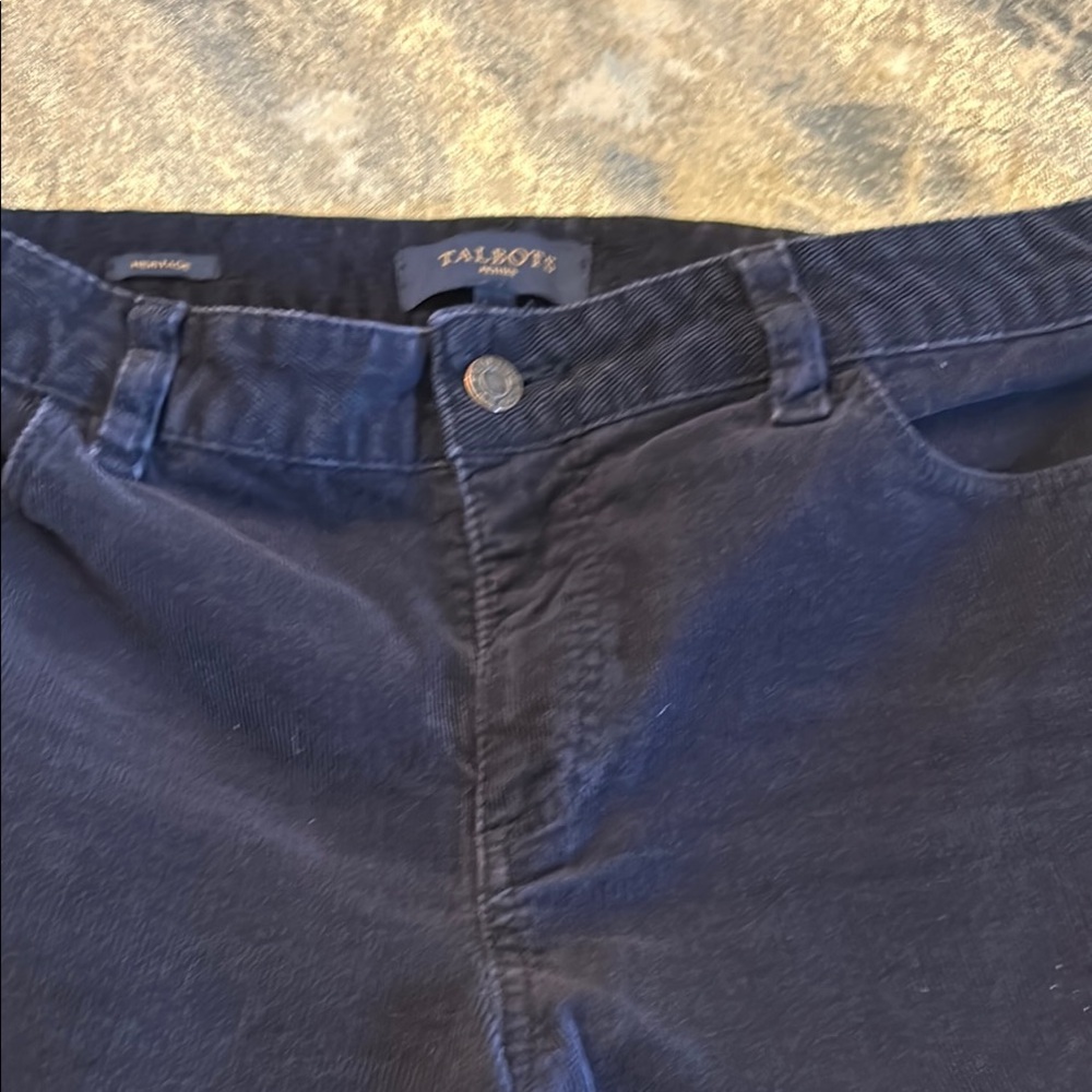 Talbots Navy Corduroy Pants